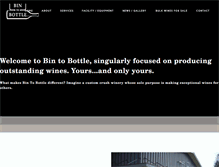 Tablet Screenshot of bintobottle.com